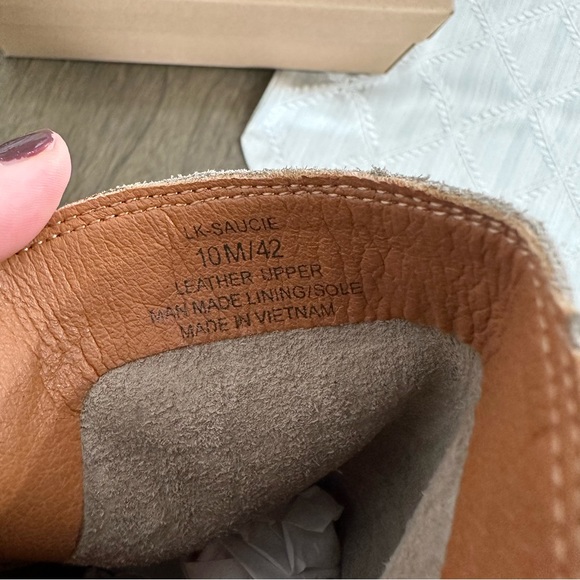 NIB Lucky Brand Saucie Greenish Grey Bootie Size 10 - Picture 7 of 10